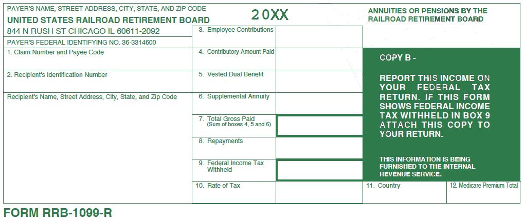 IRS Form RRB-1099-R