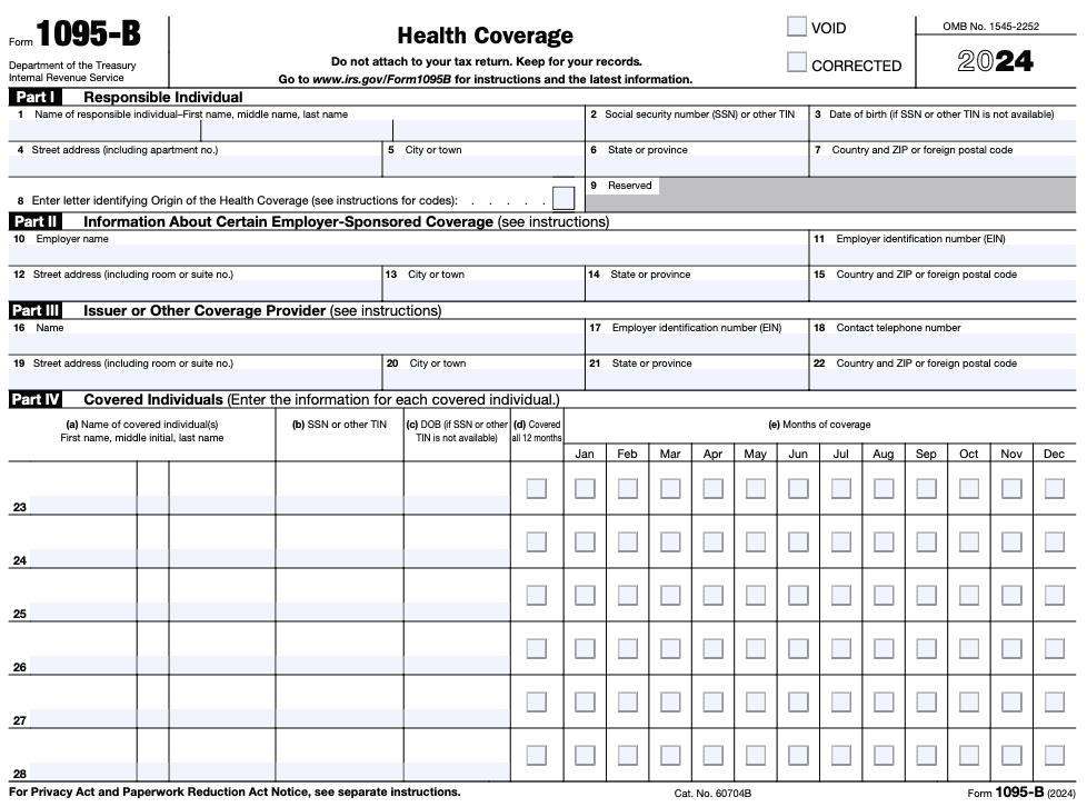 IRS Form 1095-B