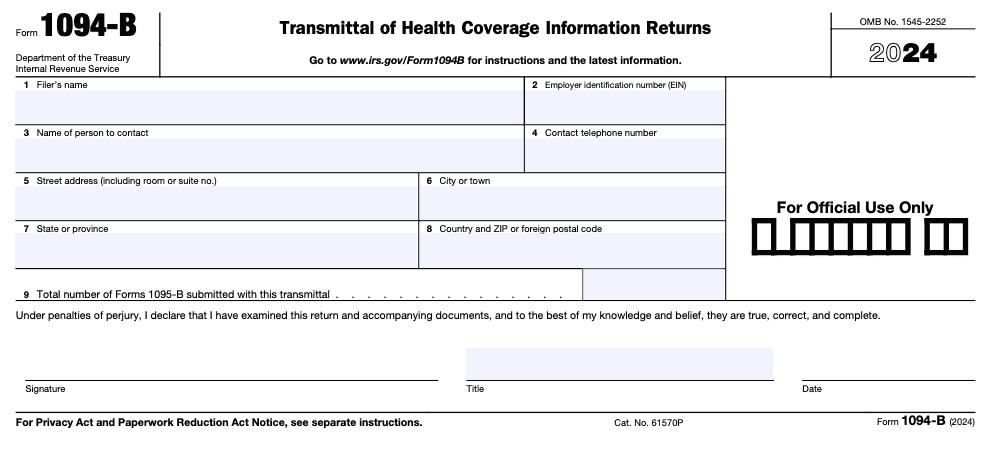 IRS Form 1094-B