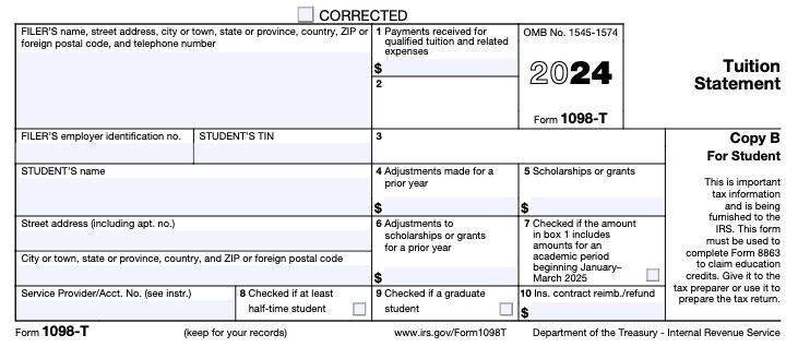 IRS Form 1098-T