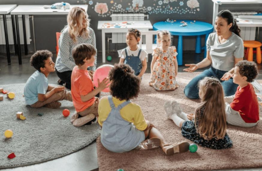 kids at classroom