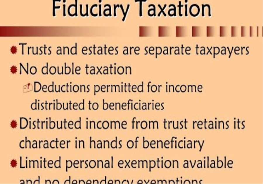 INCOME TAXATION OF TRUSTS, ESTATES AND DECEDENTS