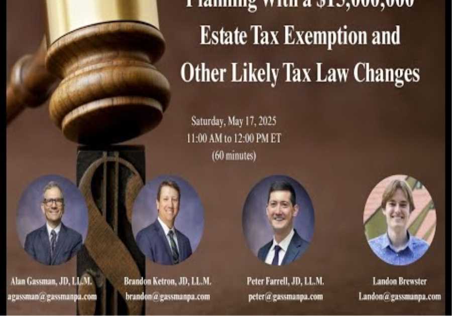 Planning With A $15,000,000 Estate Tax Exemption And Other Likely Tax Law Changes