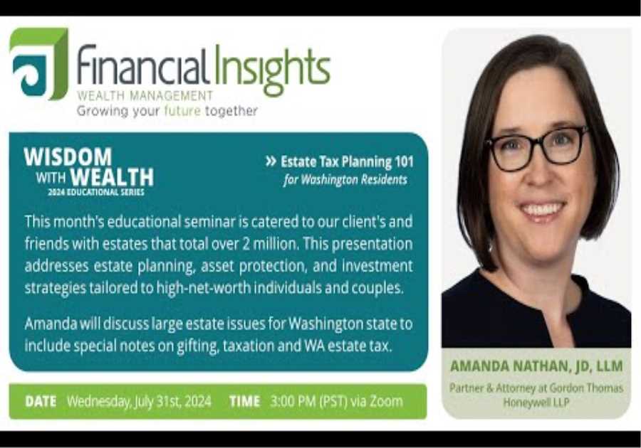 Wisdom & Wealth: Estate Tax Planning Basics for WA Residents